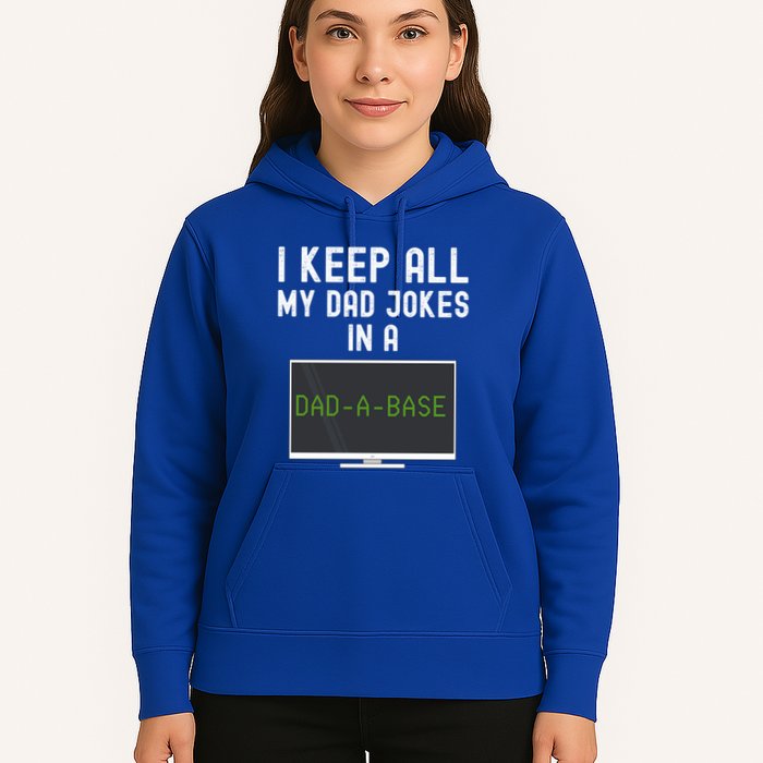 Funny I Keep All My Dad Jokes In A Dad A Base Gag Dad Joke Gift Hoodie