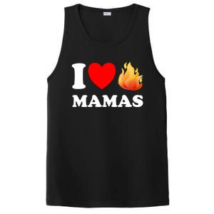 Funny I Love Hot Mamas Meaningful Gift PosiCharge Competitor Tank