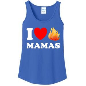 Funny I Love Hot Mamas Meaningful Gift Ladies Essential Tank