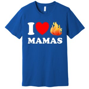 Funny I Love Hot Mamas Meaningful Gift Premium T-Shirt