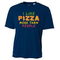 Funny I Like Pizza More Than People Pizza Lover Cooling Performance Crew T-Shirt