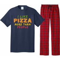 Funny I Like Pizza More Than People Pizza Lover Pajama Set