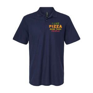 Funny I Like Pizza More Than People Pizza Lover Softstyle Adult Sport Polo