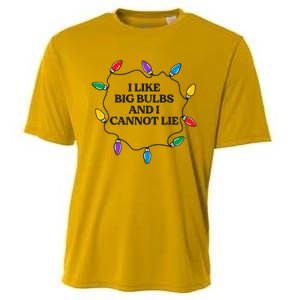 Funny I Like Big Bulbs And I Cannot Lie Christmas Meaningful Gift Cooling Performance Crew T-Shirt