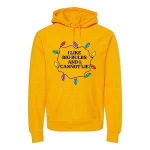 Funny I Like Big Bulbs And I Cannot Lie Christmas Meaningful Gift Premium Hoodie