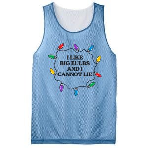 Funny I Like Big Bulbs And I Cannot Lie Christmas Meaningful Gift Mesh Reversible Basketball Jersey Tank