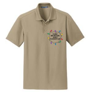 Funny I Like Big Bulbs And I Cannot Lie Christmas Meaningful Gift Dry Zone Grid Polo