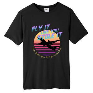 Fly It Like You Stole It Sky King Vaporwave Aesthetic Tall Fusion ChromaSoft Performance T-Shirt