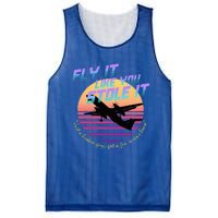 Fly It Like You Stole It Sky King Vaporwave Aesthetic Mesh Reversible Basketball Jersey Tank