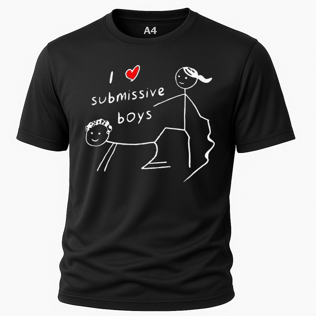 Funny I Love Submissive Boy I Heart Submissive Gift Cooling Performance Crew T-Shirt
