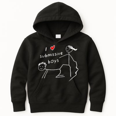Funny I Love Submissive Boy I Heart Submissive Gift Kids Hoodie
