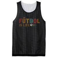 Futbol Is Life Football Lover Soccer Funny Vintage Mesh Reversible Basketball Jersey Tank