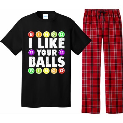 Funny I Like Your Balls Bingo Gambling Wo Mothers Day Pajama Set