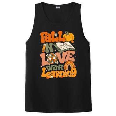 Fall In Love With Learning Autum Thanksgiving Teacher PosiCharge Competitor Tank