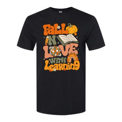 Fall In Love With Learning Autum Thanksgiving Teacher Softstyle CVC T-Shirt