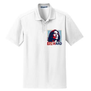 Forward Inspiring Leadership Hope Progress Kamala Harris Dry Zone Grid Polo