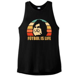 Futbol Is Life Ladies PosiCharge Tri-Blend Wicking Tank