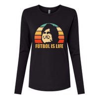 Futbol Is Life Womens Cotton Relaxed Long Sleeve T-Shirt