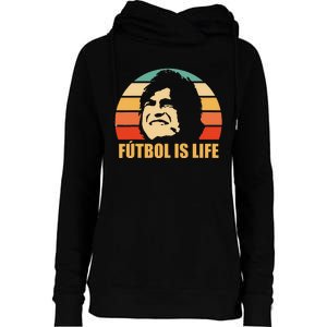 Futbol Is Life Womens Funnel Neck Pullover Hood