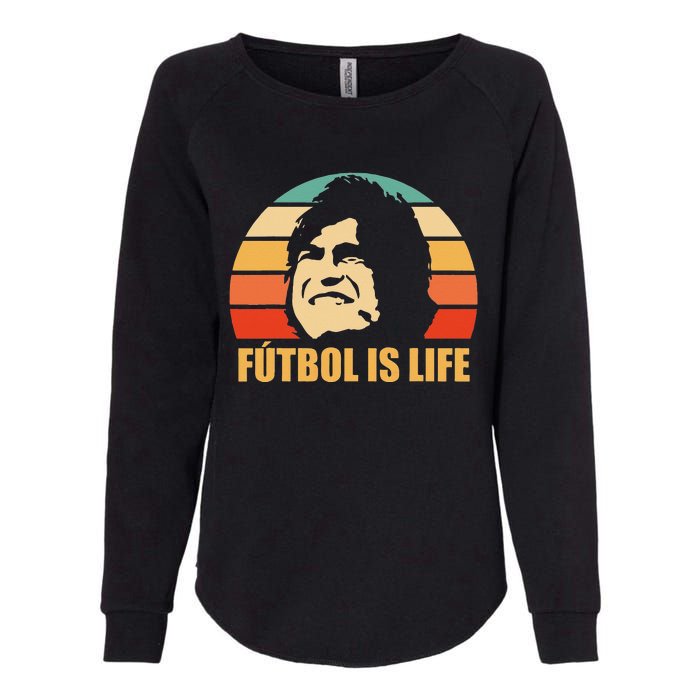 Futbol Is Life Womens California Wash Sweatshirt