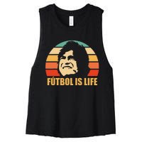 Futbol Is Life Women's Racerback Cropped Tank