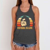 Futbol Is Life Women's Knotted Racerback Tank