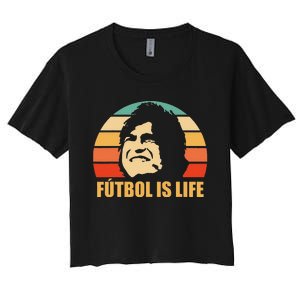 Futbol Is Life Women's Crop Top Tee