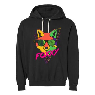 Fox I Love Fox Foxy Foxxy Garment-Dyed Fleece Hoodie