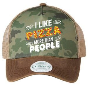 Funny I Like Pizza More Than People Gift Legacy Tie Dye Trucker Hat