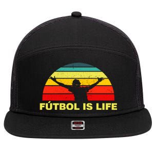 Futbol Is Life 7 Panel Mesh Trucker Snapback Hat