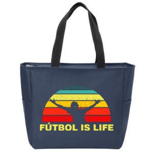 Futbol Is Life Zip Tote Bag