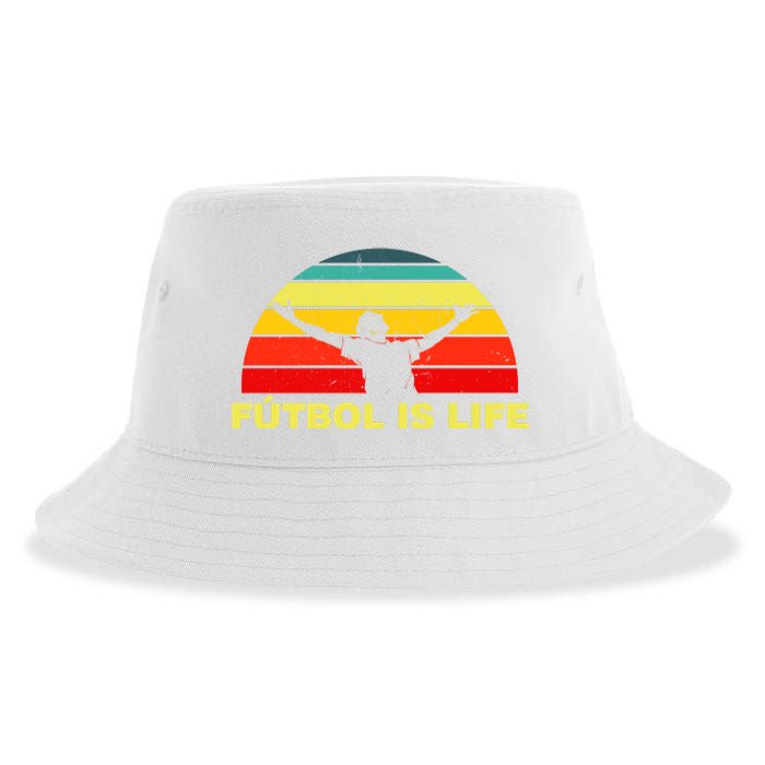 Futbol Is Life Sustainable Bucket Hat