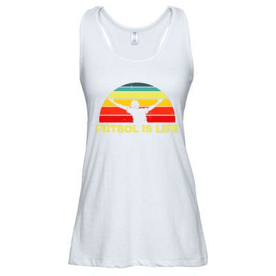 Futbol Is Life Ladies Essential Flowy Tank