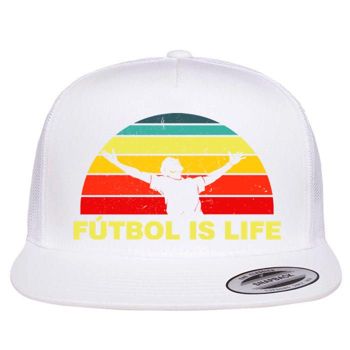 Futbol Is Life Flat Bill Trucker Hat