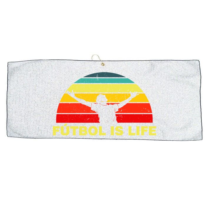 Futbol Is Life Large Microfiber Waffle Golf Towel