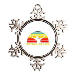 Futbol Is Life Metallic Star Ornament