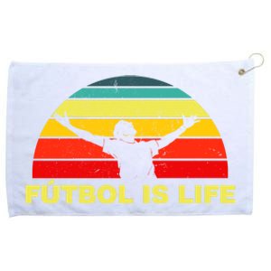 Futbol Is Life Grommeted Golf Towel