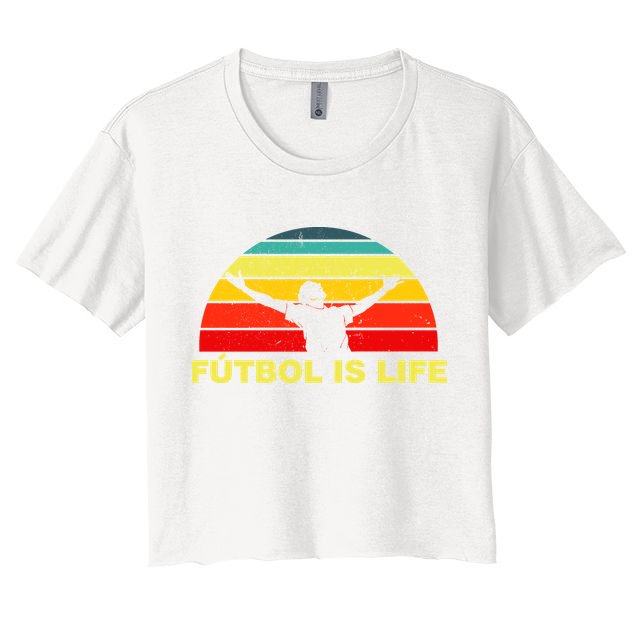 Futbol Is Life Crop Top