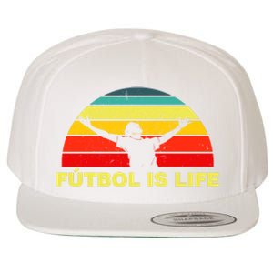 Futbol Is Life Wool Snapback Cap