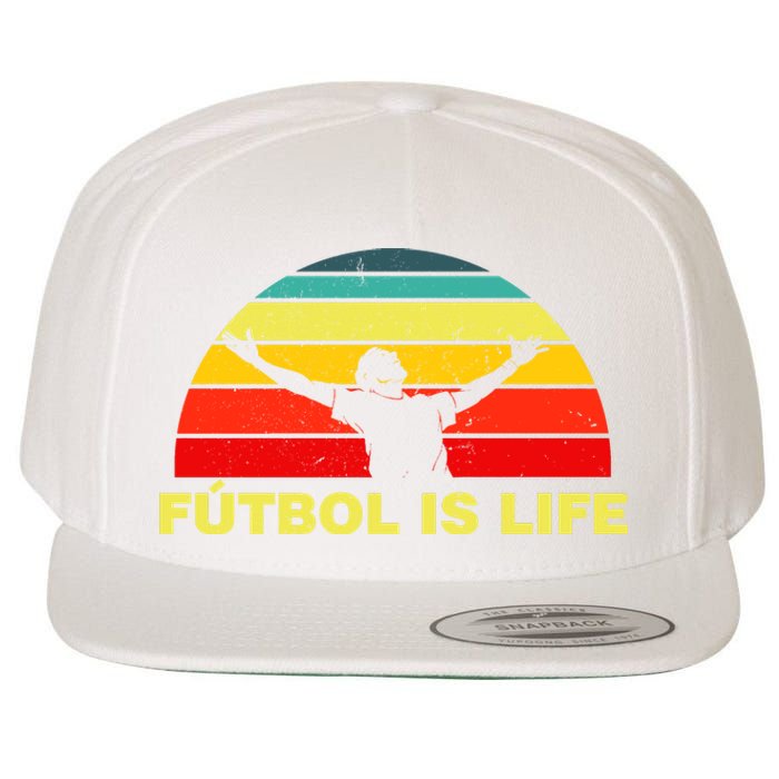 Futbol Is Life Wool Snapback Cap