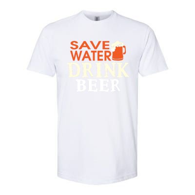 Funny Ing Lover Tees Gift Save Water Beer Gift Softstyle CVC T-Shirt