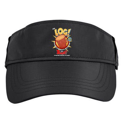 Funny It's Log Adult Drive Performance Visor