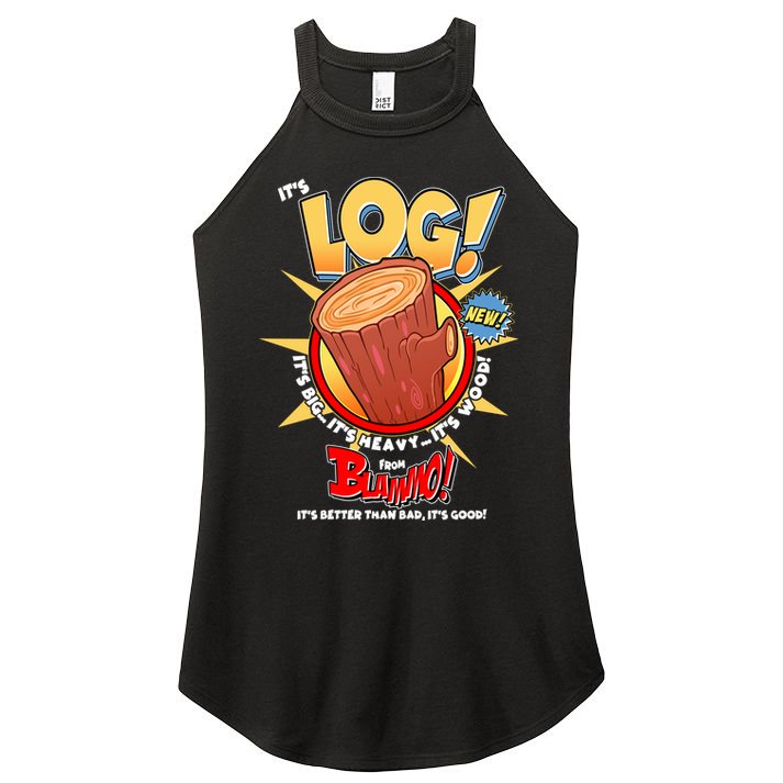 Funny It's Log Women's Perfect Tri Rocker Tank