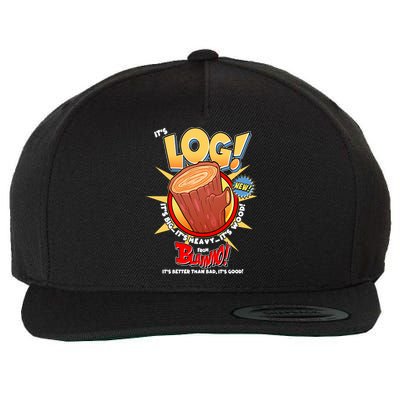 Funny It's Log Wool Snapback Cap