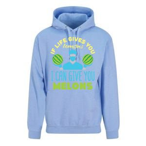 Funny If Life Gives You Lemons I Can Give You Melons Unisex Surf Hoodie