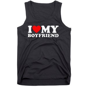 funny I Love My Boyfriend I Heart My Boyfriend Tank Top