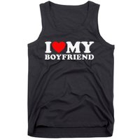 funny I Love My Boyfriend I Heart My Boyfriend Tank Top