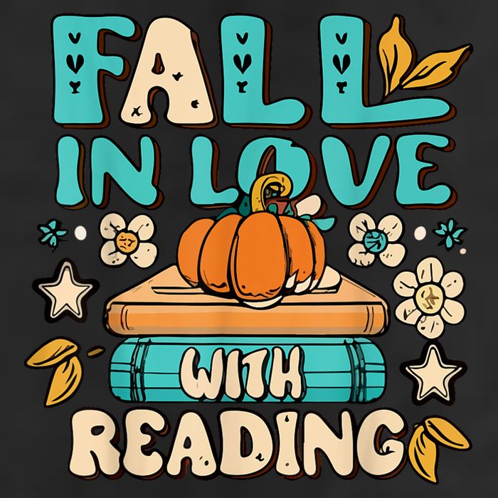 Fall In Love With Reading Book Autumn Pumpkins And Teachers Adult Drive Performance Visor