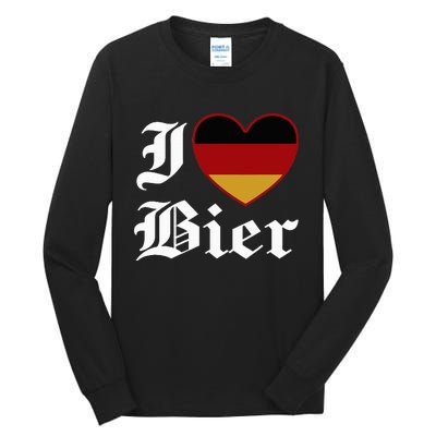 Funny I Love Beer Octoberfest Tall Long Sleeve T-Shirt