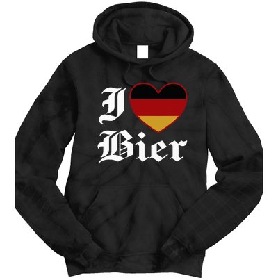 Funny I Love Beer Octoberfest Tie Dye Hoodie